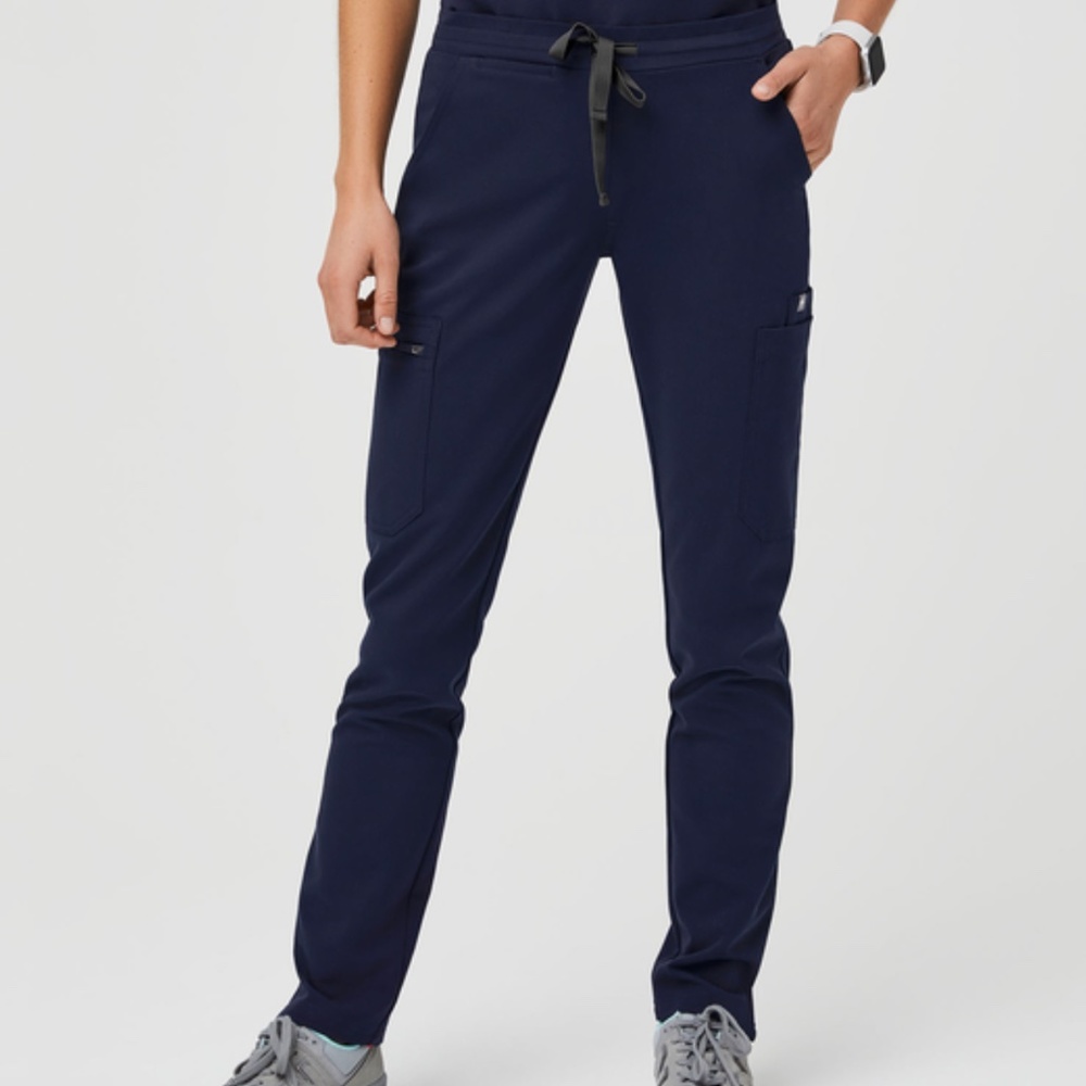 Figs Navy Yola Skinny Scrub Pants